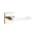 Emtek Helios Lever Right Hand 2-3/8 in Backset Privacy w/Square Rose for 1-1/4 in to 2 in Door 5210HLOUS14RH